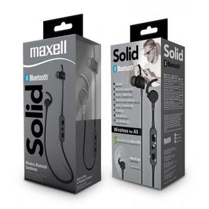 Audífonos Con Bluetooth Solid Maxell Bt-100 Negro O Blanco