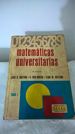 Matemáticas Universitarias Britton, Kriegh, Rutland