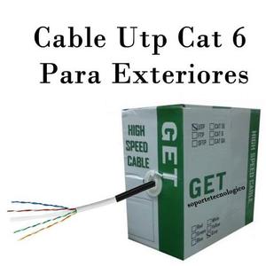 Cable Utp Exterior Categotia 6 Caja 305 Metros