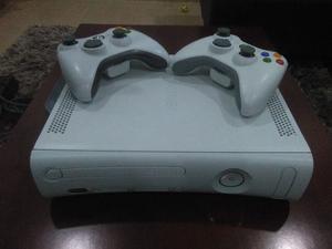 Xbox 360 Placa Jasper Excelente Estado, Original 2 Controles