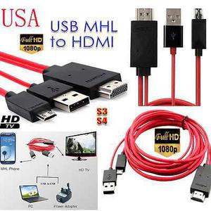 Micro Usb A Hdmi 1080p Hdtv Adaptador Convertidor Cable De