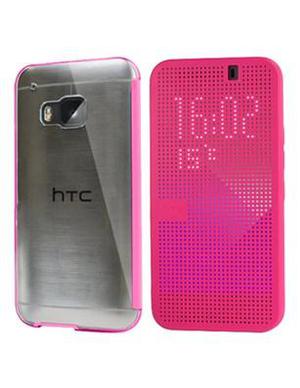 Estuche Htc One M9 Dot View Ii Ice Original ROSADO