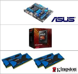 Board Asus M5a99fx Pro R2+ram 16 Gb Gamer+procesador 