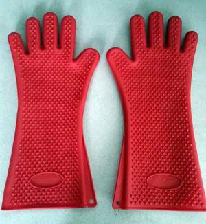 Guantes Para Cocina En Silicona Rojos