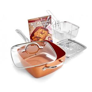 Sarten Copper Chef Antiadherente 24 Cm + Accesorios Tv