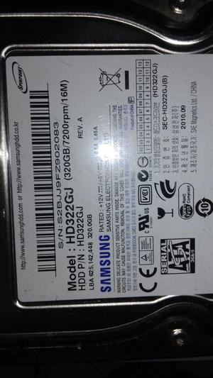 Disco Samsung 320 Gigas Sata para PC