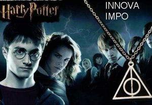 Collar Reliquias De La Muerte Harry Potter Color Bronce