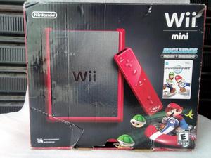 Consola Nintendo Mini Wii Rojo Poco Uso