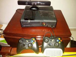 Xbox 360 Slim 250gb +2 Controles+ 22 Juegos 3.0+kinect