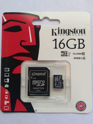 Memoria Micro Sd Kingston 16gb Clase 10 Nueva