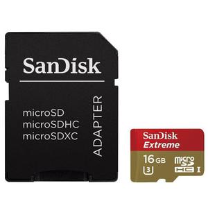 Memoria Sandisk Micro Sd 16gb Clase 10 Uhs 3 4k Gopro