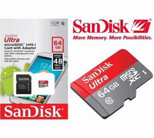 Memoria Sandisk Micro Sd 64 Gb Clase mb/s