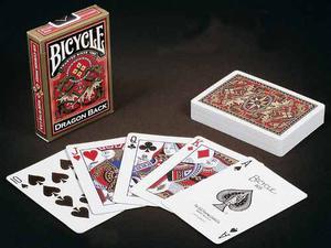 Cartas De Poker Bicycle Dragon Back Gold Para Jugar O Magia
