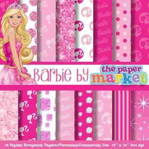 Kit Imprimible Barbie Princesa Pack Fondos Clipart Scrapbook