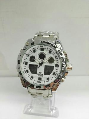 Reloj Casio Edifice 2 Hora Pulso Acero