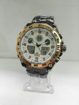 Reloj Casio Edifice Negro Borde Cobre