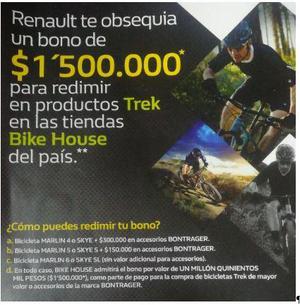 Vendo Bono de Compra en Trek Bicicleta Nueva accesorios