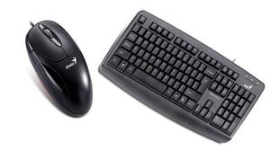 Combo De Mouse Xscroll Ps2 + Teclado Kb-110x Ps2 Genius