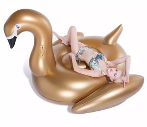 Flotador Gigante Piscina Cisne Dorado!!!!!