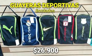 Guayera Bolso para Guayos Equipos Bordad