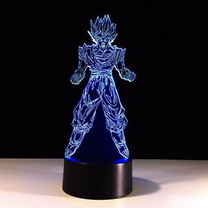 Lámparas De Mesa Goku Dragon Ball Decorativas Led