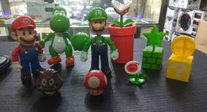 Set De Muñecos De Colección Mario Bros Yoshi Luigi Y Más