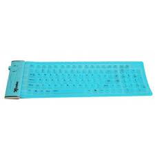 Teclado Flexible Usb Color Azul Claro