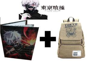 Tokyo Ghoul Kaneki Maletin Morral + Cuaderno Importado Ajd