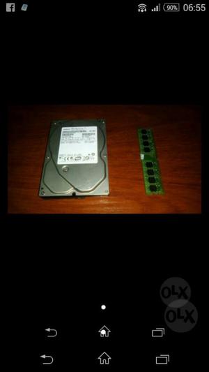 Disco Duro 250gb Y Memoria Ramdr2 1gb