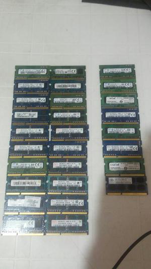 Memorias Ram Ddr3 4 Y 2 Gigas Portatil