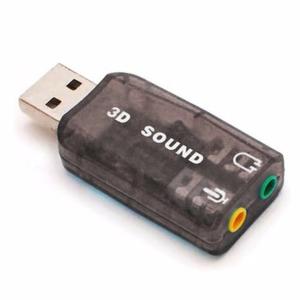 Tarjeta De Sonido Usb 5.1. Audifonos Y Microfono 3.5mm Empaq