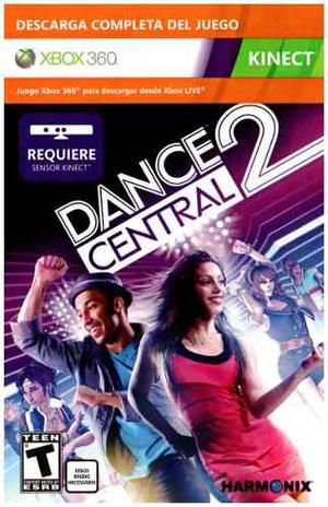 Tarjeta Descarga Dance Central 2, Para Kinect, Xbox 360