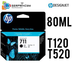 Cartucho de Tinta HP 711 XL Negro 80ml Original para Plotter