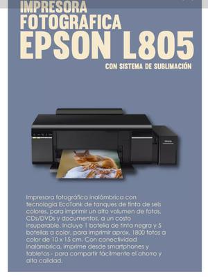 Impresora Epson 805 para Sublimacion