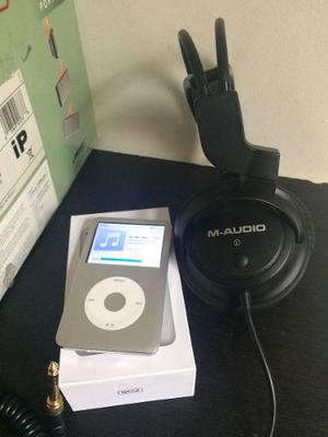 Ipod Classic 160 Gb De Plata (7ª G)mas Audifonos M-audio