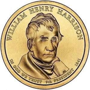 Moneda De 1 Dolar Estados Unidos - William Henry Harrison