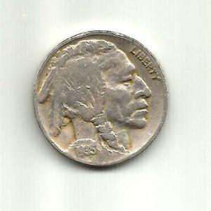 Usa 5 Centavos Buffalo Nickel  Vg