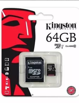 5 Memoria 64gb Kingston Clase 10