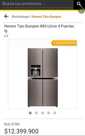 Nevecon Lgde 889litros 5 Puertas Door In Door Gm86sdd