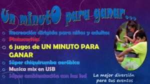 UN MINUTO PARA GANAR, en tus fiestas infantiles,EMPRESA DE