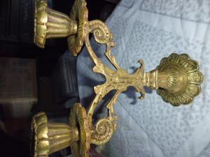 candelabro antiguo en bronce 