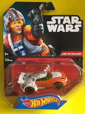 Auto Luke Skywalker Star Wars Hotwheels Modelo a Escala