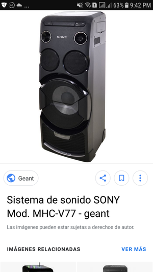 BARRA DE SONIDO SONY MHCV7D