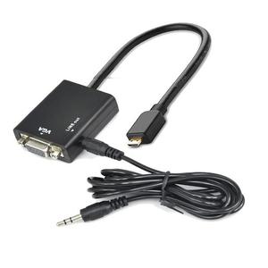 Cable Convertidor Micro Hdmi A Vga Con Audio Para Tablet