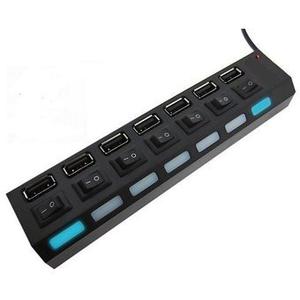 Hub X 7 Puertos Usb 2.0 Con Interruptor On / Off - Switch