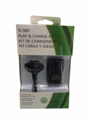 Accesorios Videojuegos Xbox 360 Play And Charge Kit Bateria