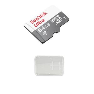 Memoria Micro Sd 64gb Sandisk Ultra Clase 10 Original 80mb
