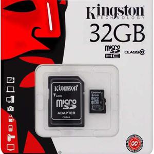 Memoria Micro Sd De 32gb Clase 10 Kingston Original 45mbs