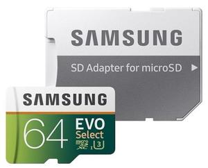 Microsd Samsung Evo Select 64gb U3 Para Video 4k Uhd