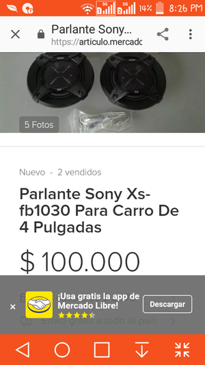 Parlante Sony X s